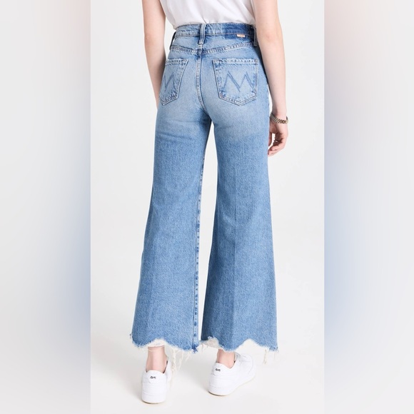 MOTHER Denim Tomcat Roller Chew Hem Jeans in Look Before You Leap Wide Leg Sz 30 - Picture 3 of 9